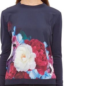 Ted Baker navy sweater size 1 almost  new